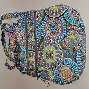VERA BRADLEY TRIPLE ZIP CROSSBODY/SHOULDER BAG